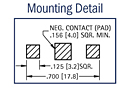 Surface Mount 11.6 Millimeter (mm) Button Cell Retainer - 3