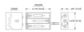 Densi-Pak® Plastic Battery Holder (2484)