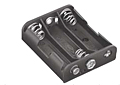 Plastic Battery Holders with Snap-On Connector (2475)