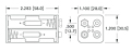 Plastic Battery Holders with Snap-On Connector (2476) - 2