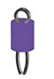 Miniature Style Test Point Terminal - Purple