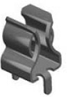 3529 - Straight PC Leg Fuse Clip With End Stops