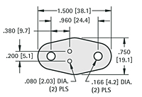 Transistor Insulator for TO-66 Case (4664) - Schematic Diagram