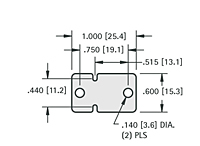 Transistor Insulator for Plastic Case (4663) - Schematic Diagram