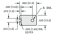 Transistor Insulator for Plastic Case (4672) - Schematic Diagram