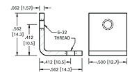 Threaded Mounting Brackets (4334) - Schematic Diagram
