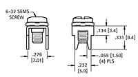 15 Ampere (A) Current Type Sems Screw Terminal (2189-A) - Schematic Diagram