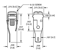 Quick-Fit Screw Terminal (1273) - Schematic Diagram