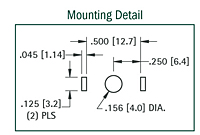 Vertical PC Phono Jack - 3
