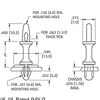 Slimline Tension-Fit Insulated PC Support