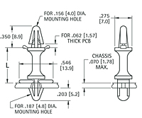 Slimline Lock-In Insulated PC Support - 2