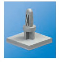 Adhesive Lock-In Release Sturdy Insulated PC Support