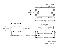 Thru Hole Mount (THM) "18650" Dual Cell Lithium-Ion Battery Holder - 2