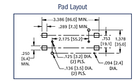 Surface Mount (SMT) "18650" Dual Cell Lithium-Ion Battery Holder - 3