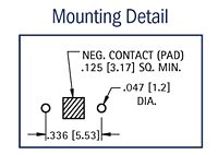 Thru Hole Mount 7.9 Millimeter (mm) Button Cell Retainer - 3