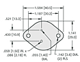Transistor Insulator for TO-3 Case (4662) - Schematic Diagram