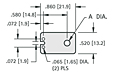 Transistor Insulator for Plastic Case (4672) - Schematic Diagram