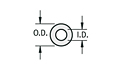Transistor Insulator for Threaded Stud Transistors (4678) - Schematic Diagram