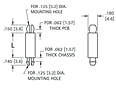 Tension-Fit Insulated PC Support - 2