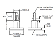 Adhesive Lock-In Release Sturdy Insulated PC Support - 2
