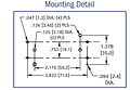 Thru Hole Mount (THM) "18650" Dual Cell Lithium-Ion Battery Holder - 3